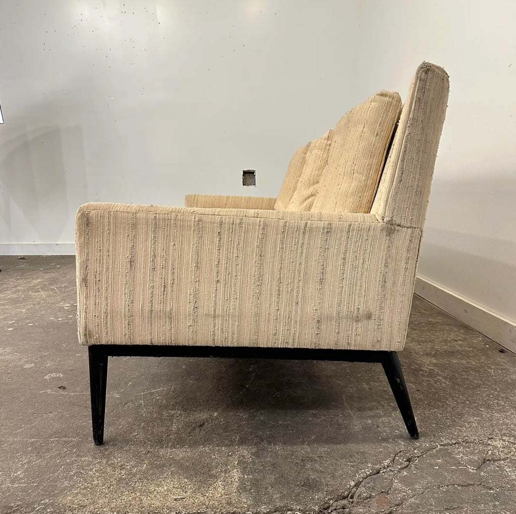 Paul McCobb 1950s Mid-Century Modern Wingback Sofa