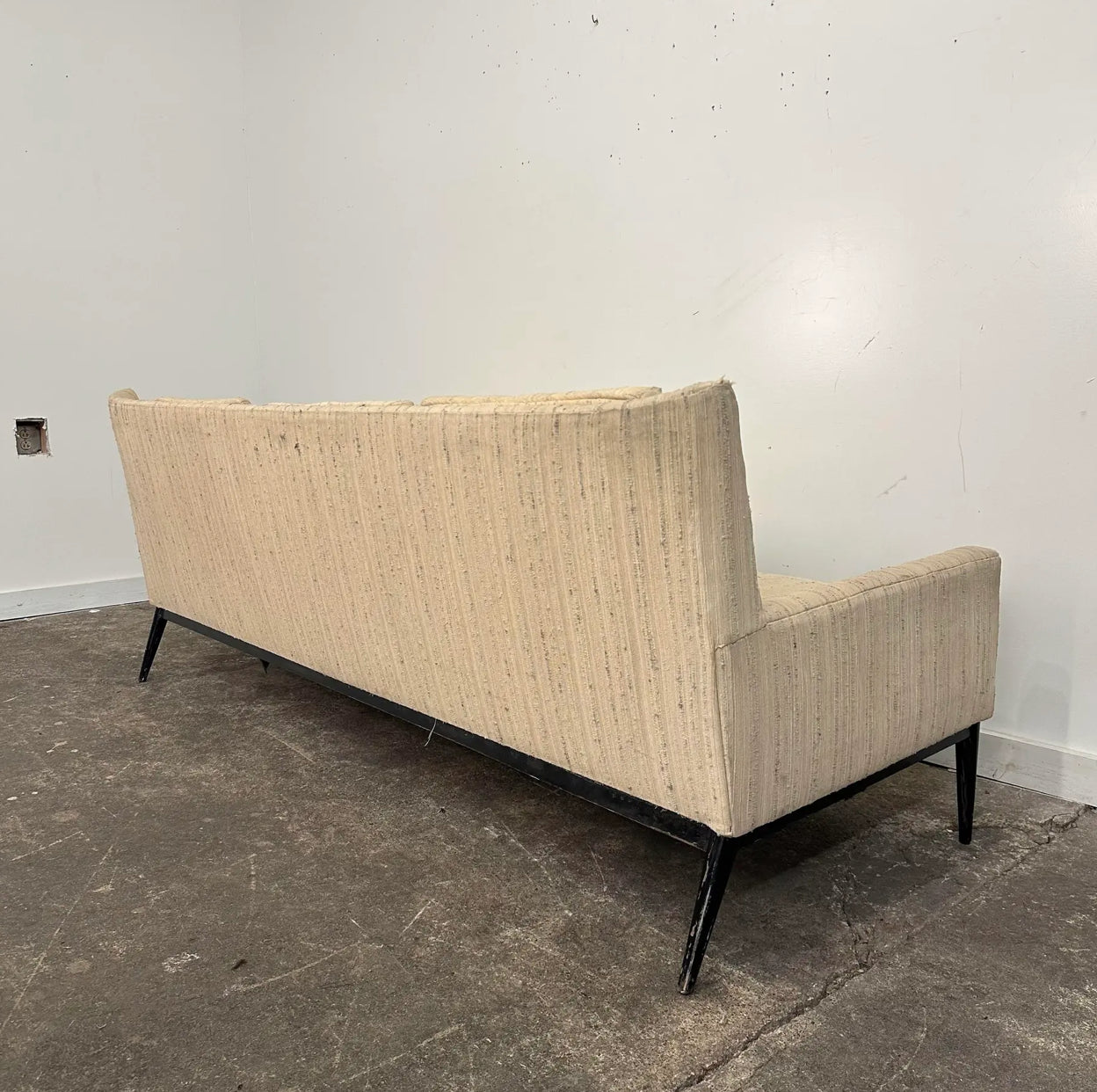 Paul McCobb 1950s Mid-Century Modern Wingback Sofa