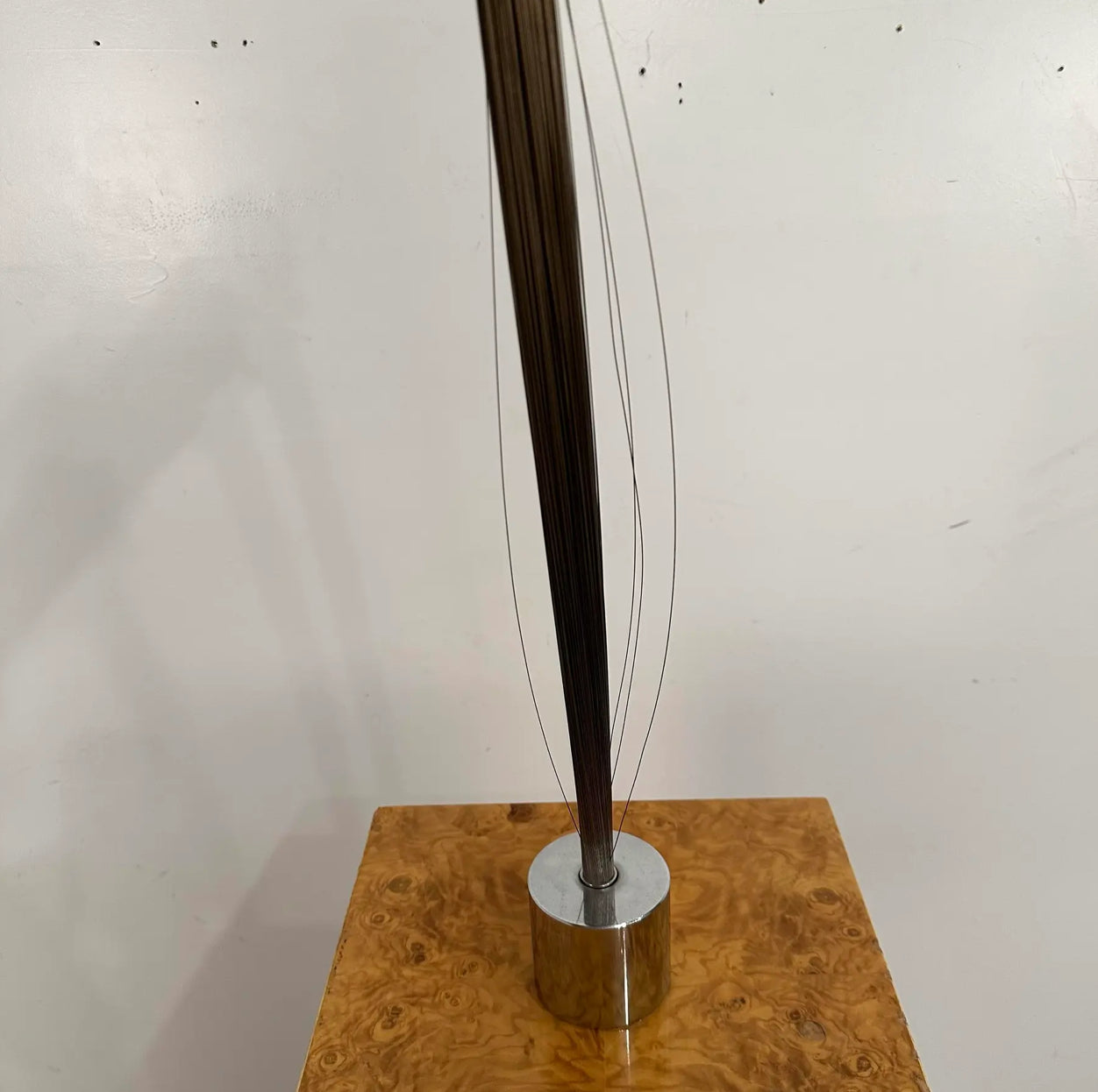 Mid Century Modern Harry Bertoia Style Spray Sculpture Chrome