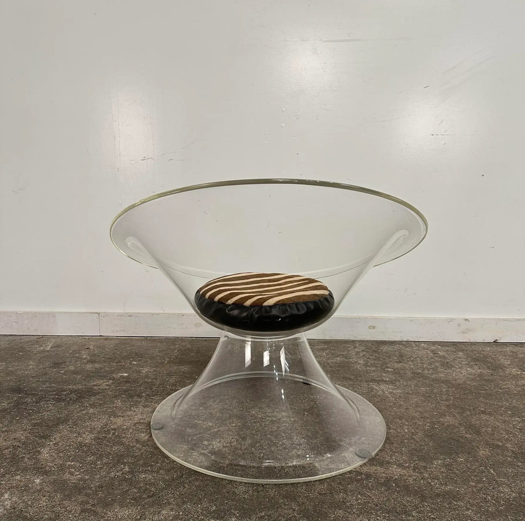 1960 Erwine & Estelle Laverne Buttercup Molded Lucite Chair From Invisible Group