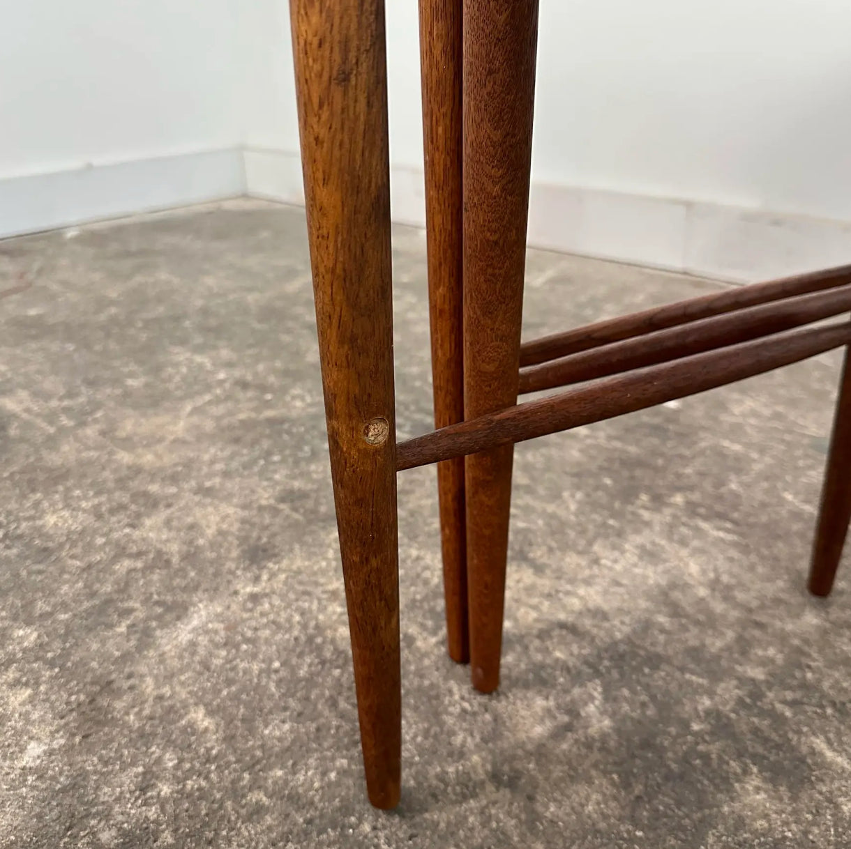 Mid Century Modern Teak Dux Nesting Table Made in Sweden