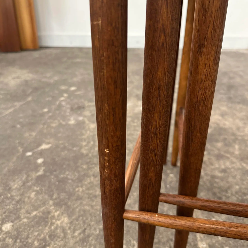 Mid Century Modern Teak Dux Nesting Table Made in Sweden