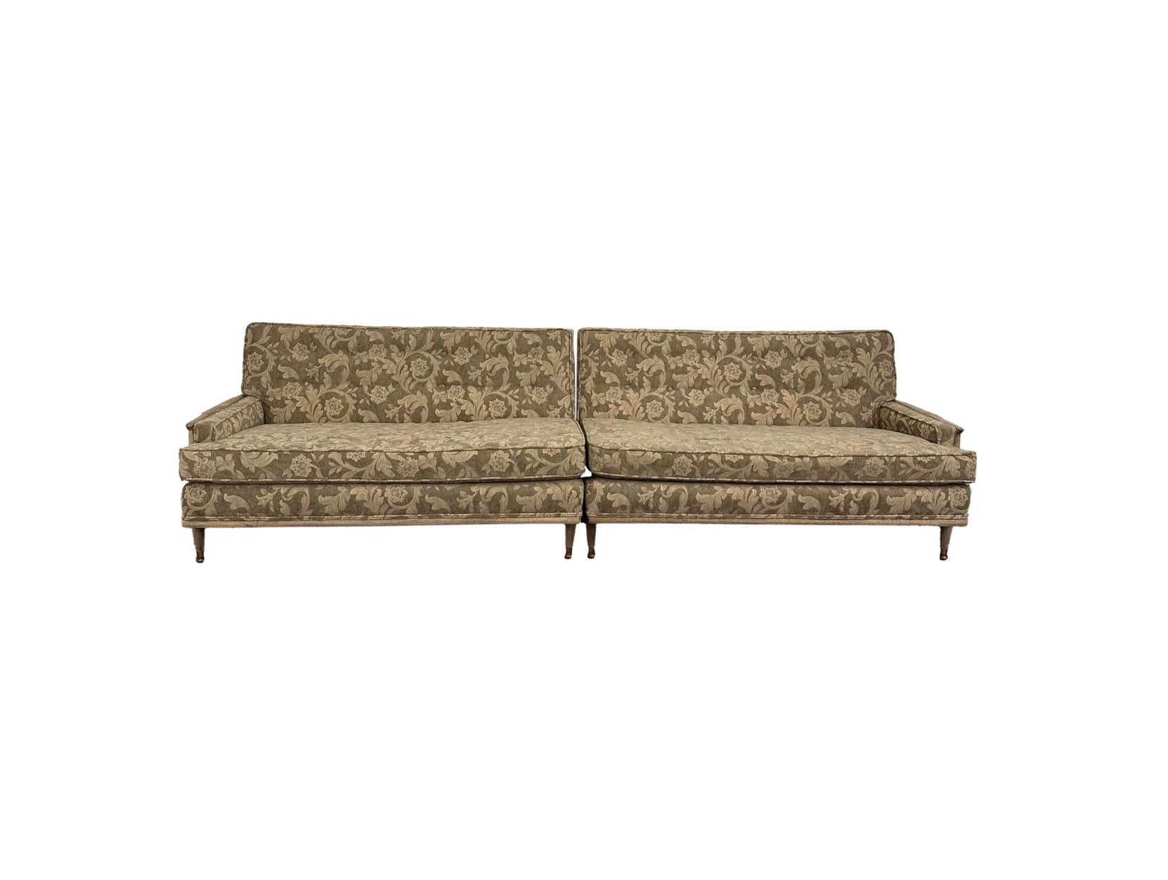 2 Piece Sectional Mid Century Modern in the Style of Tomlinson