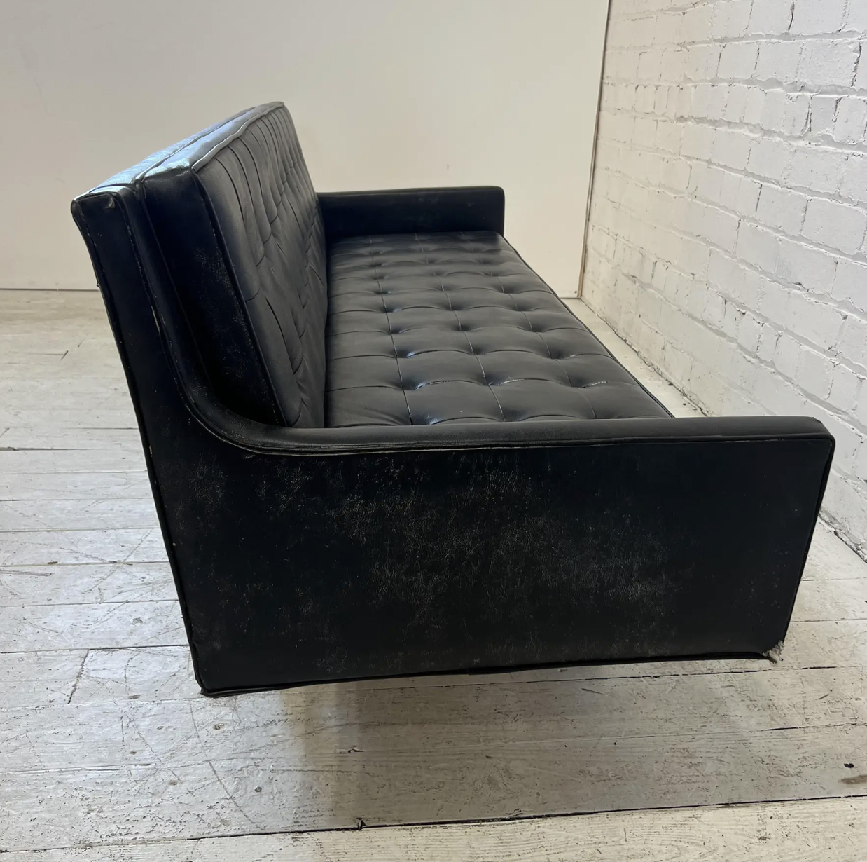 Prestige Leather Sofa With Chrome Legs