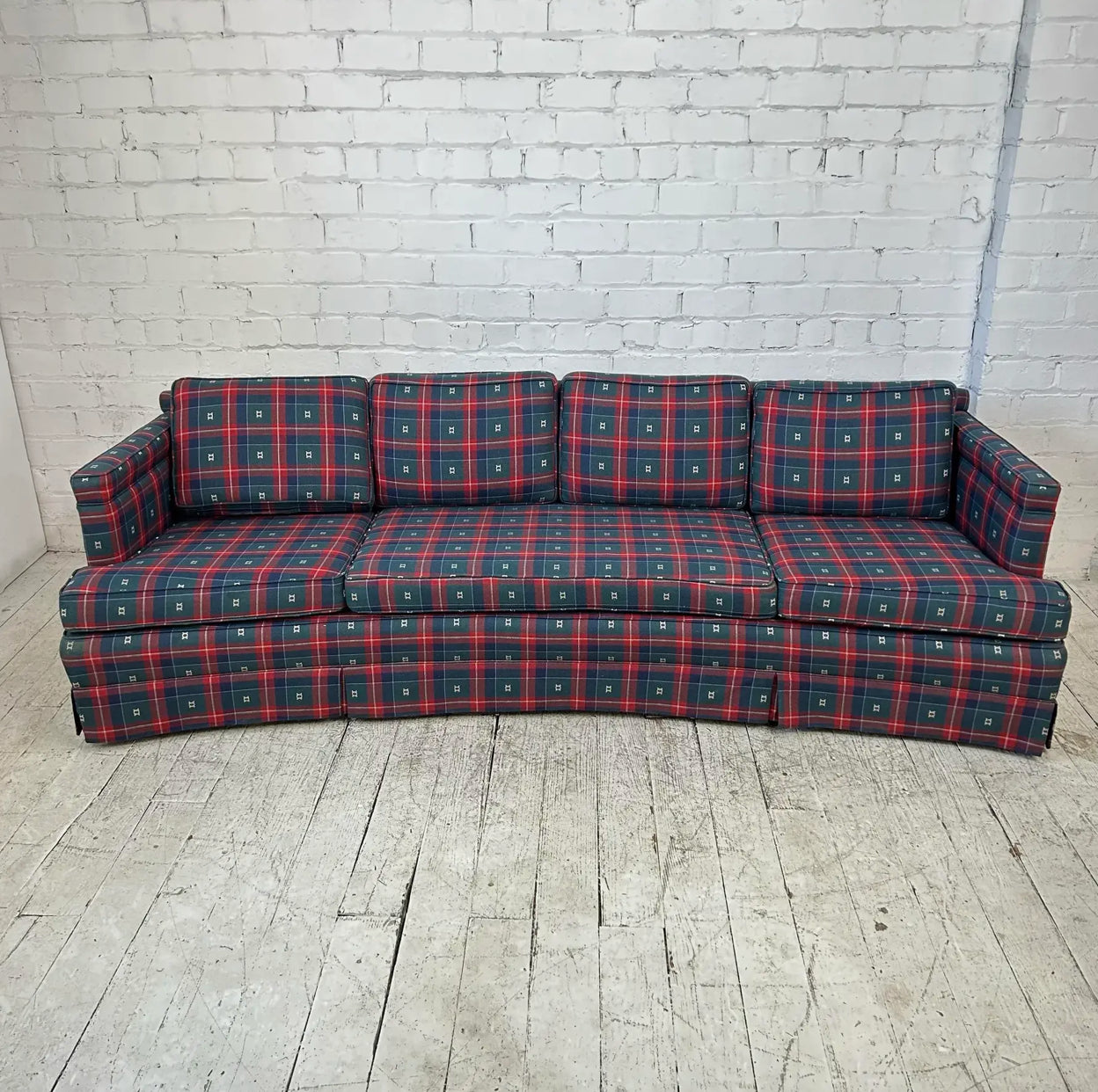 Mid Century Modern Curved Sofa
