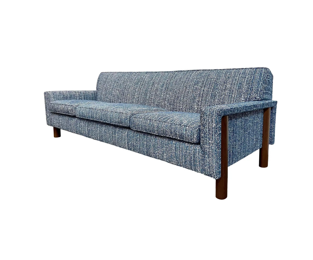 Reupholstered Mid-Century Modern Sofa