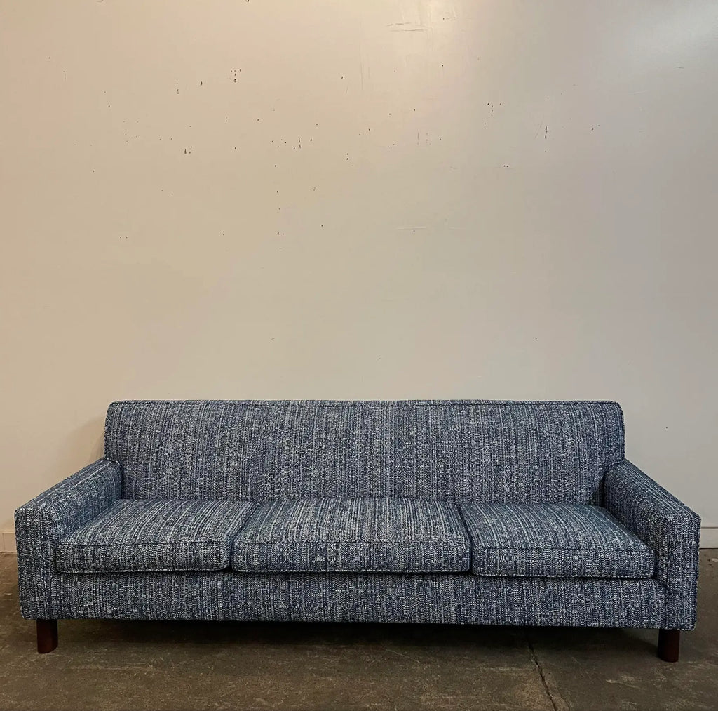 Reupholstered Mid-Century Modern Sofa