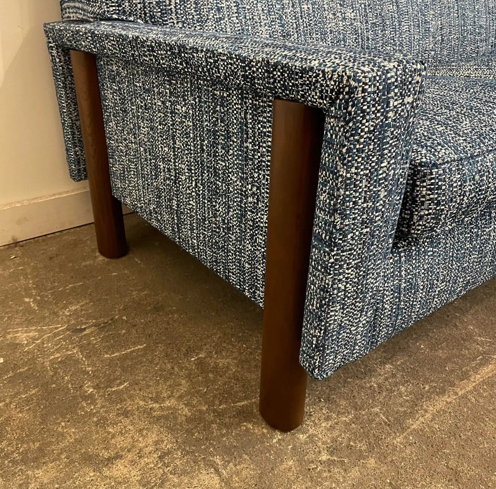Reupholstered Mid-Century Modern Sofa