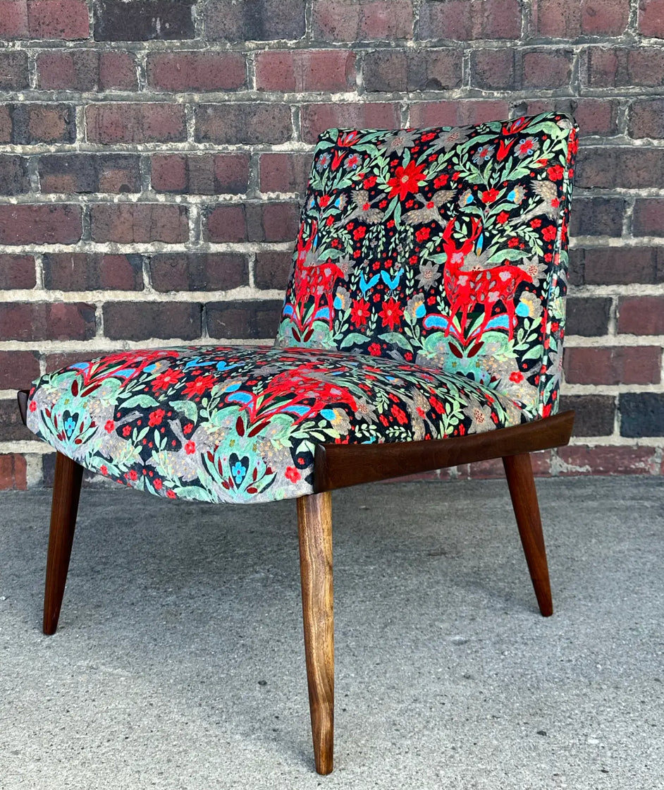 Pair of Kroehler Slipper Chairs Mind the Gap Fabric