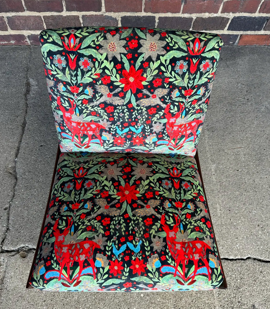 Pair of Kroehler Slipper Chairs Mind the Gap Fabric