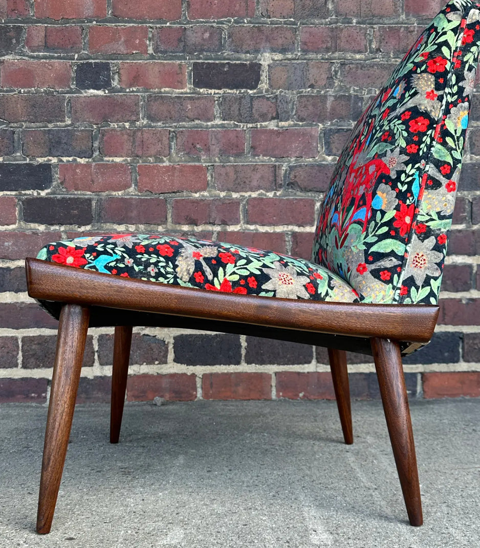 Pair of Kroehler Slipper Chairs Mind the Gap Fabric