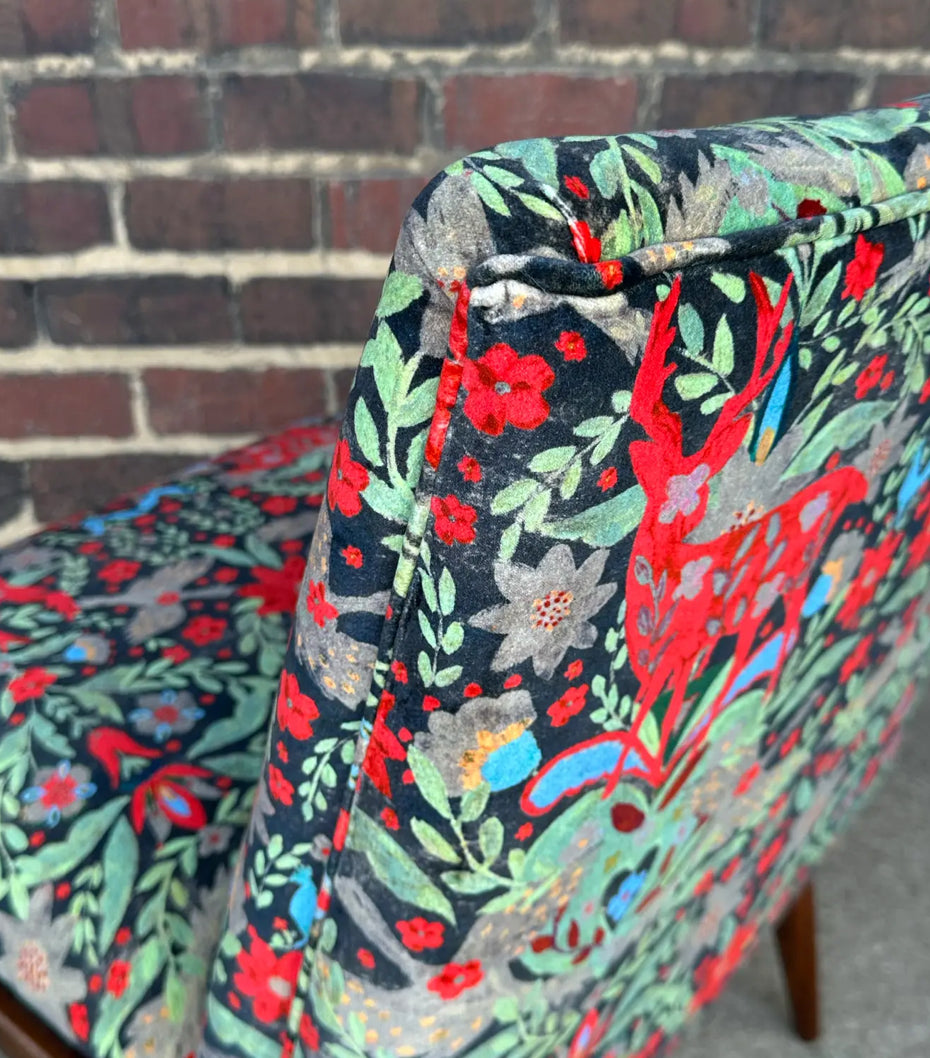 Pair of Kroehler Slipper Chairs Mind the Gap Fabric