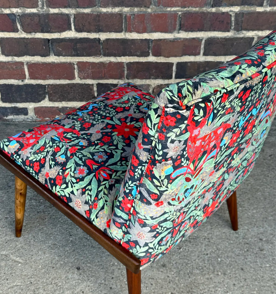 Pair of Kroehler Slipper Chairs Mind the Gap Fabric