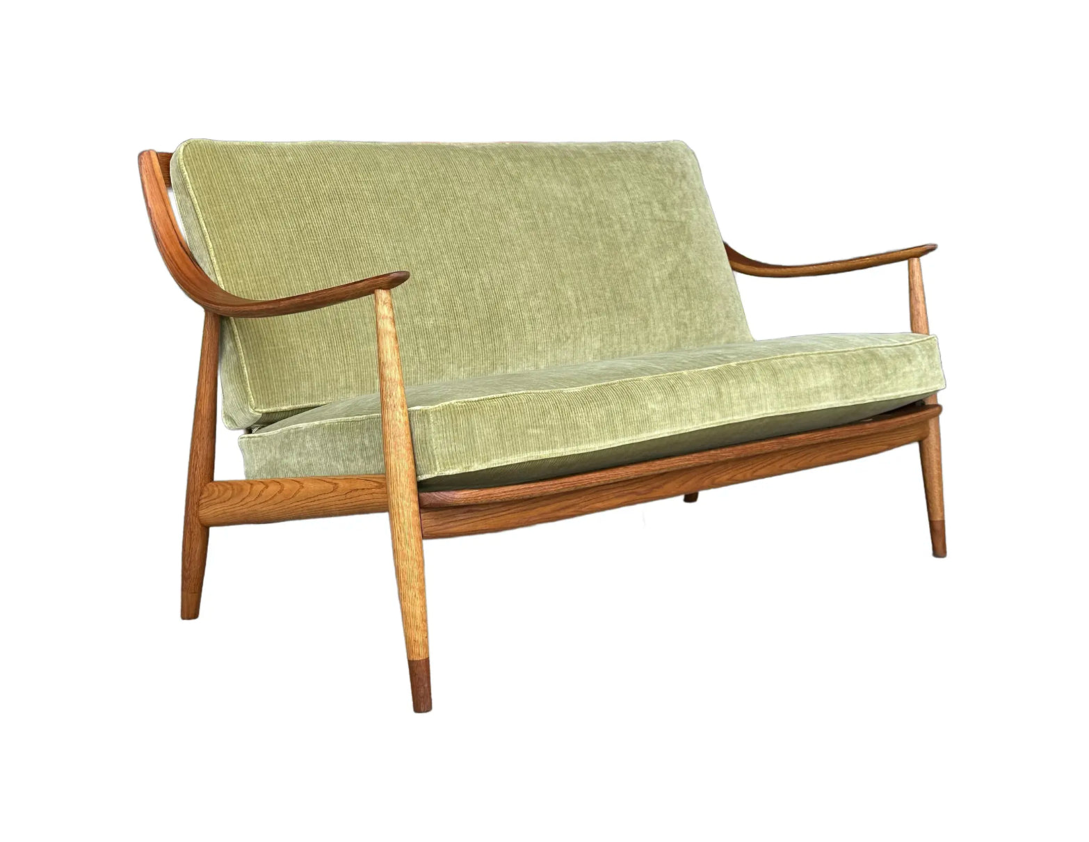 Danish Modern Peter Hvidt Teak Loveseat