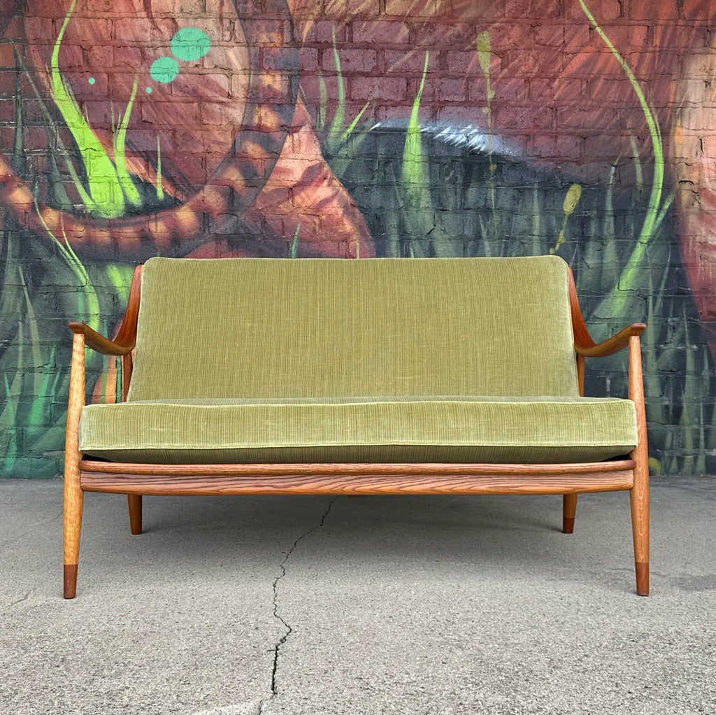 Danish Modern Peter Hvidt Teak Loveseat