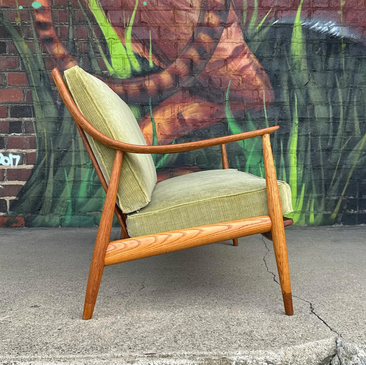Danish Modern Peter Hvidt Teak Loveseat