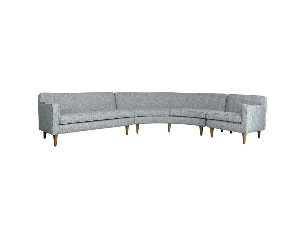 3-Piece Edward Wormley for Dunbar Sectional Expertly Reupholstered With Pincore Foam