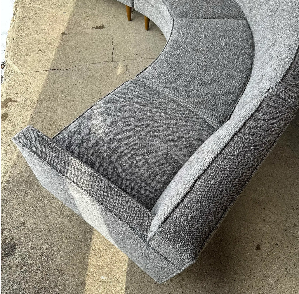 3-Piece Edward Wormley for Dunbar Sectional Expertly Reupholstered With Pincore Foam