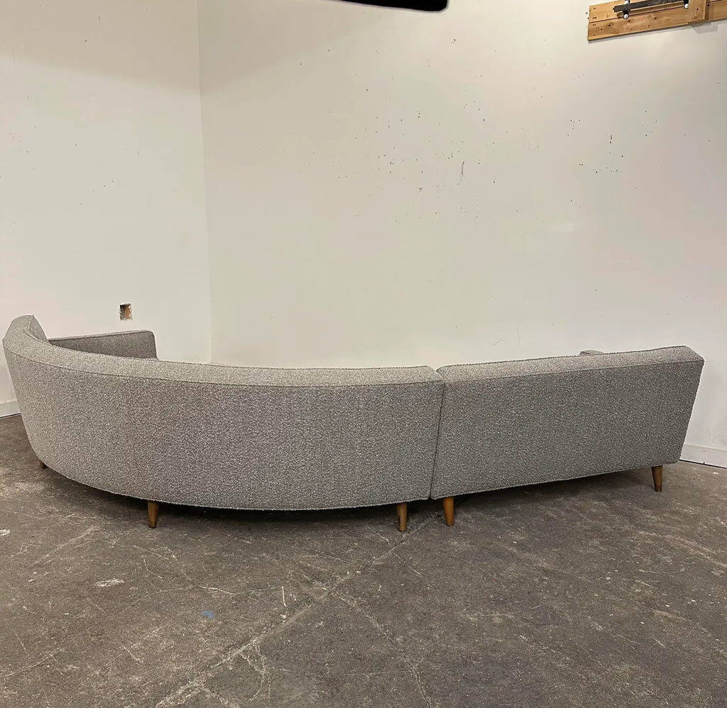 3-Piece Edward Wormley for Dunbar Sectional Expertly Reupholstered With Pincore Foam