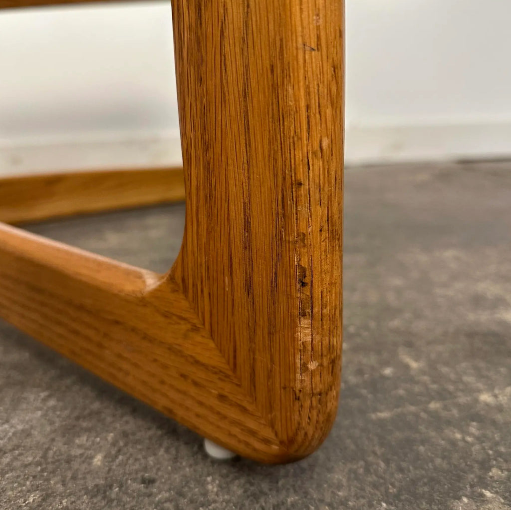 Lane Perception Smoked Glass Top and Oak Coffee Table