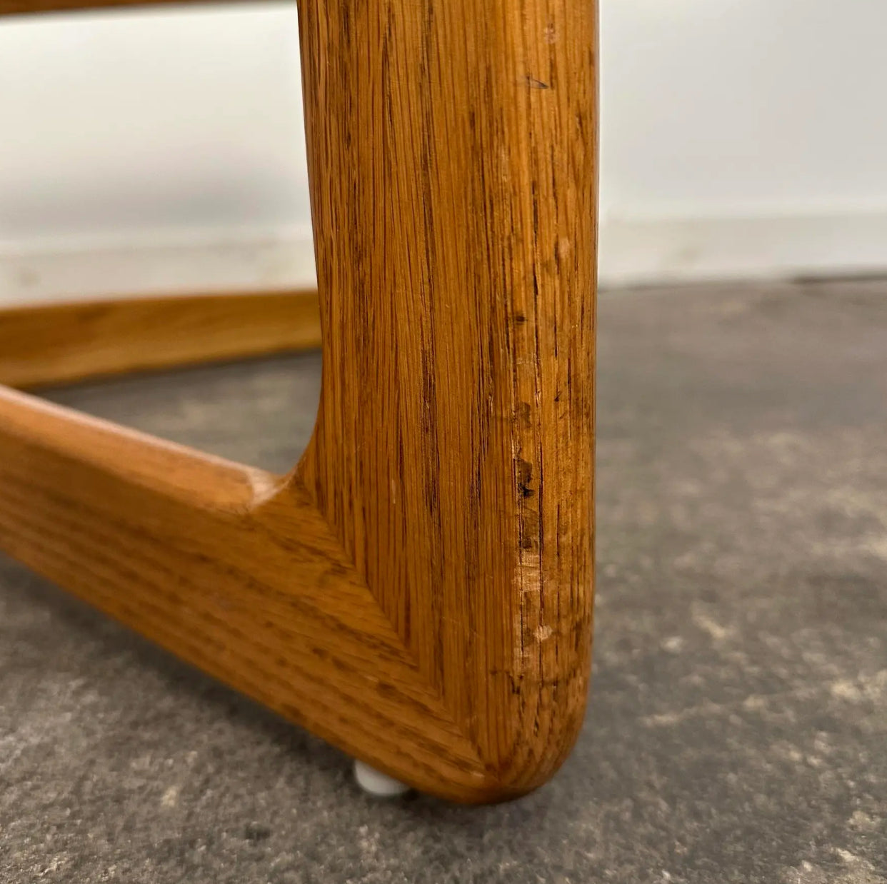 Lane Perception Smoked Glass Top and Oak Coffee Table