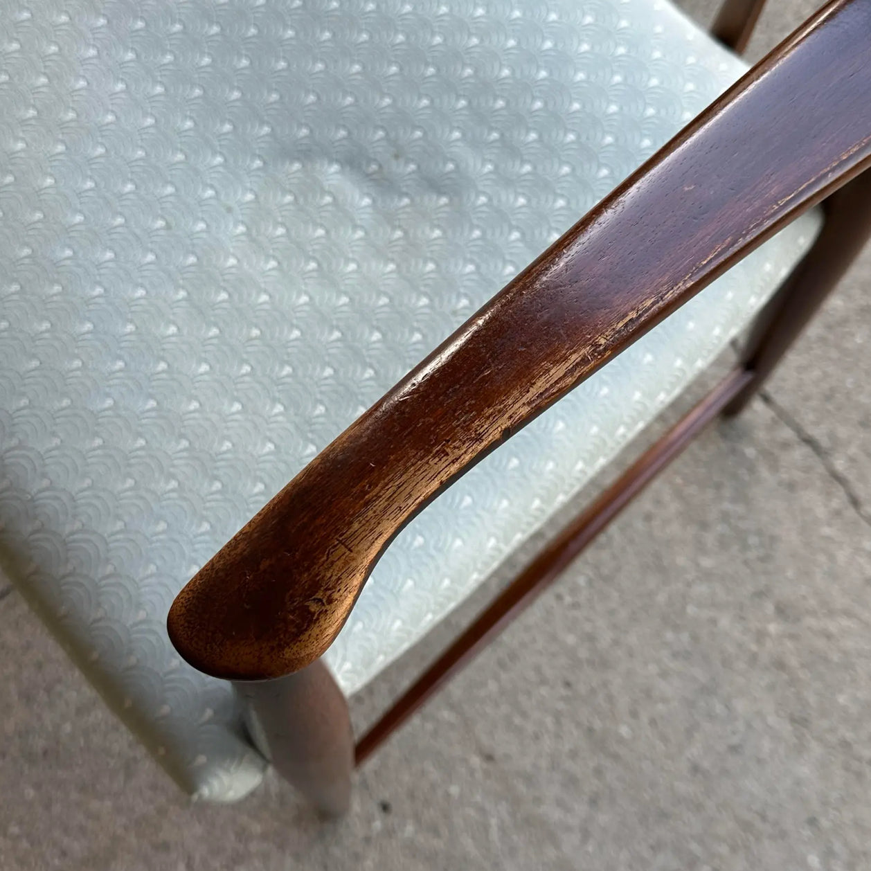Pair of American Walnut Armchairs by Heritage Henredon
