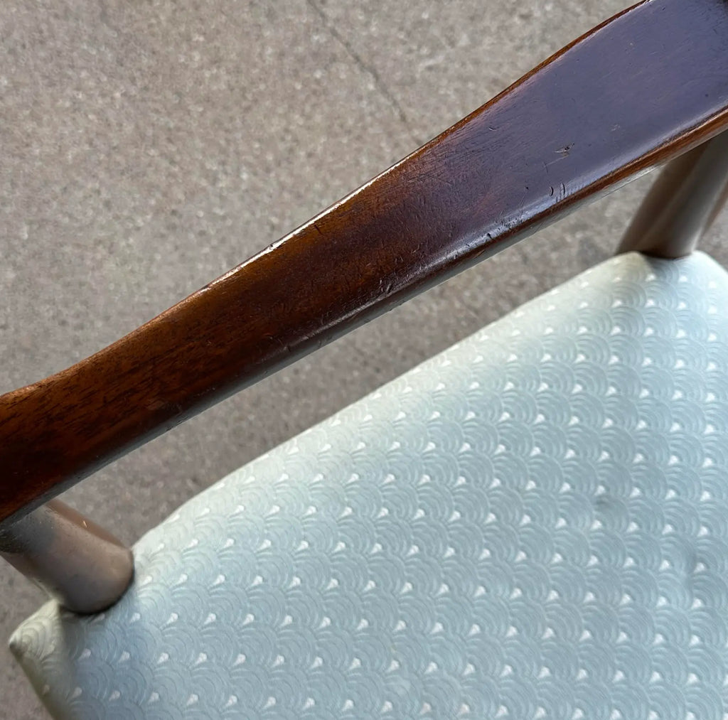 Pair of American Walnut Armchairs by Heritage Henredon