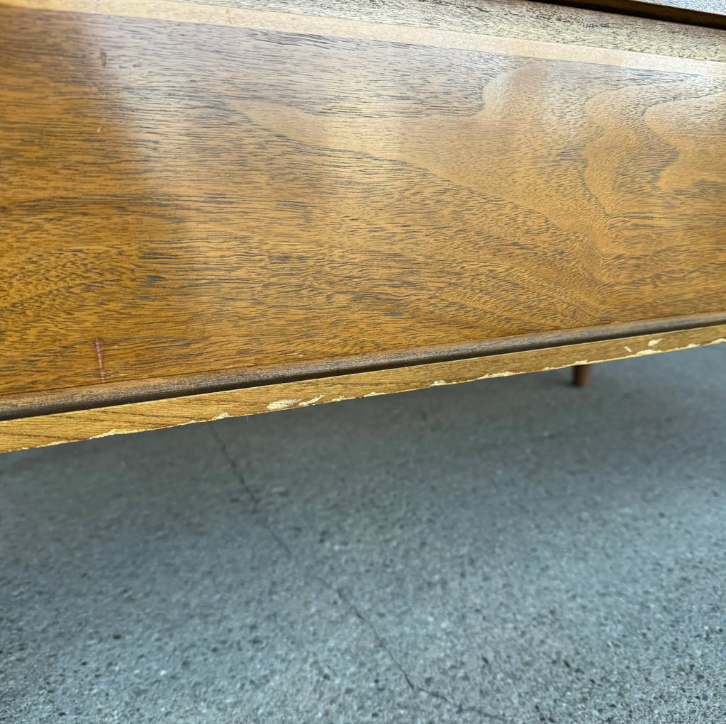 Unique Mid Century Modern Tall Wood Dresser