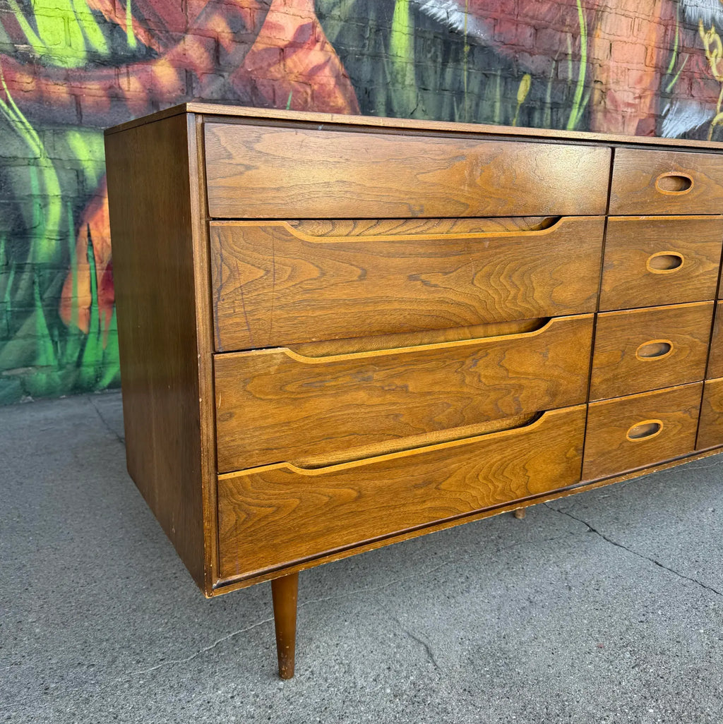 Unique Mid Century Modern Wood Dresser
