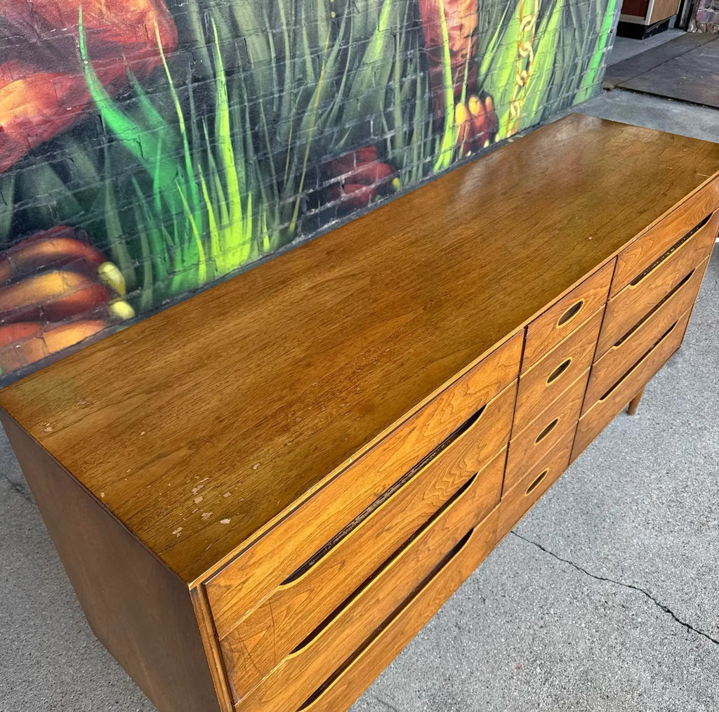 Unique Mid Century Modern Wood Dresser