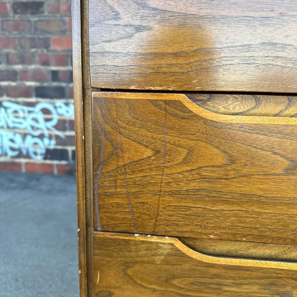 Unique Mid Century Modern Wood Dresser