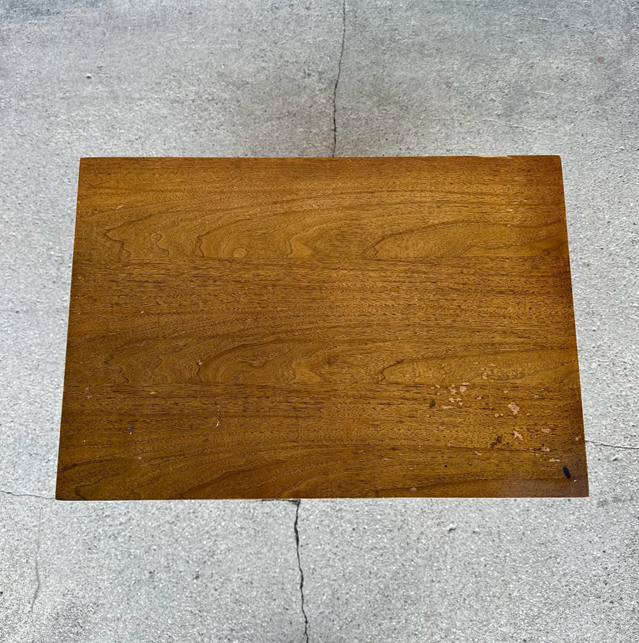 Mid Century Modern Wood Three-Drawer Nightstand