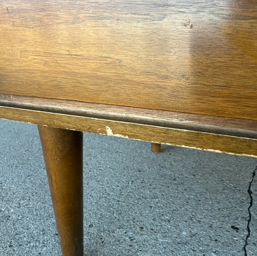 Mid Century Modern Wood Three-Drawer Nightstand