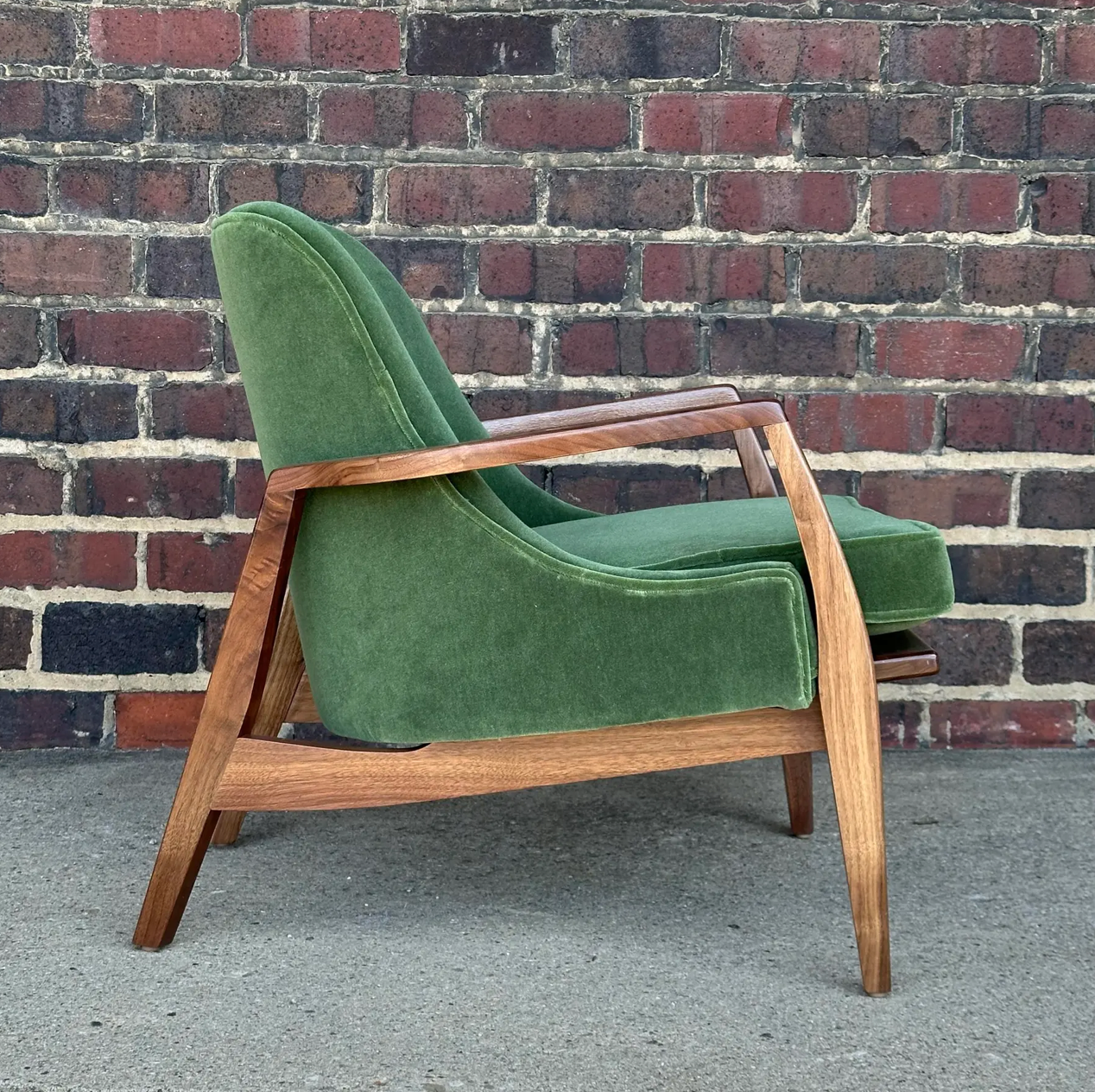 Custom Seal Style Lounge Chair Green