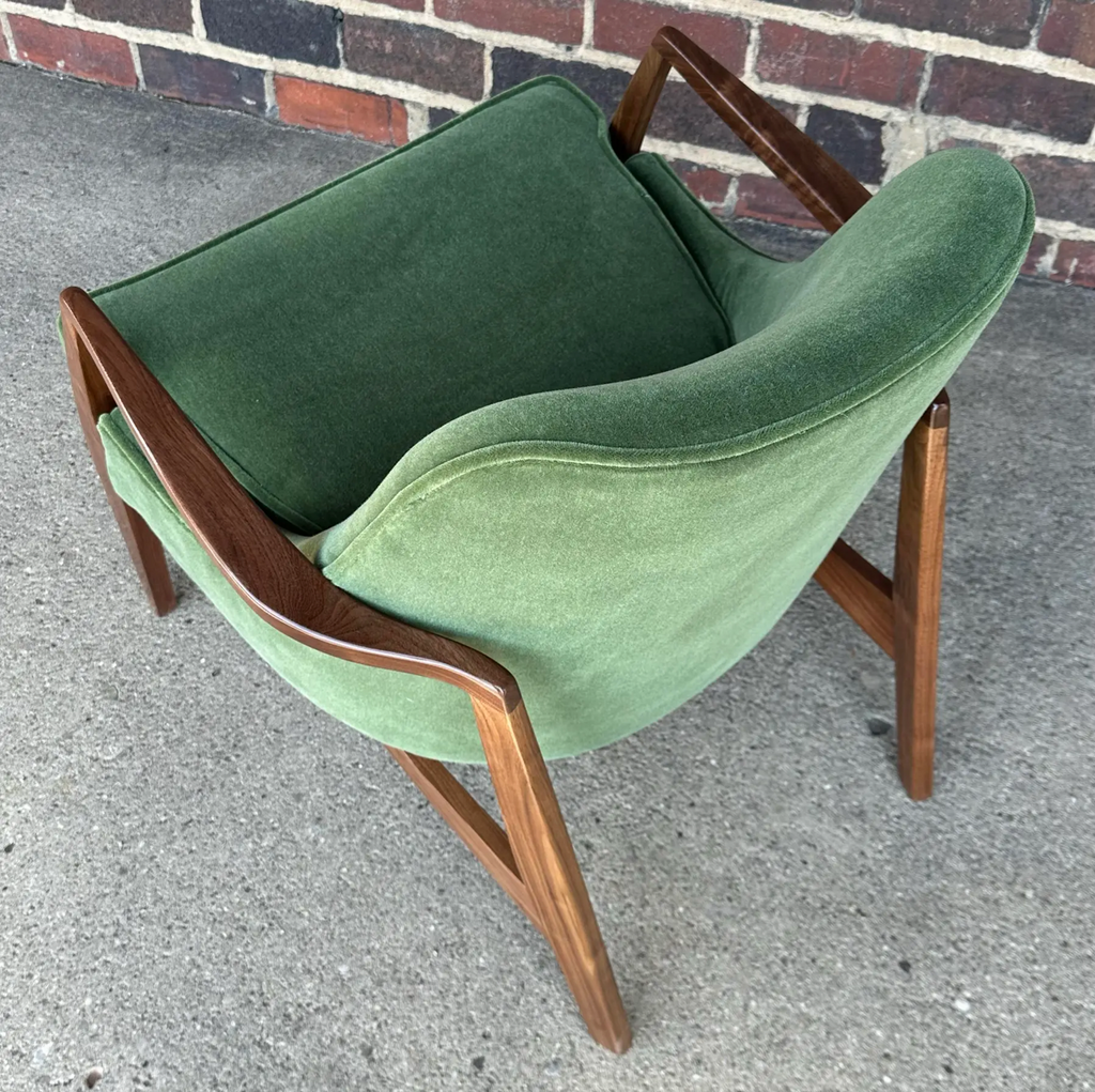 Custom Seal Style Lounge Chair Green