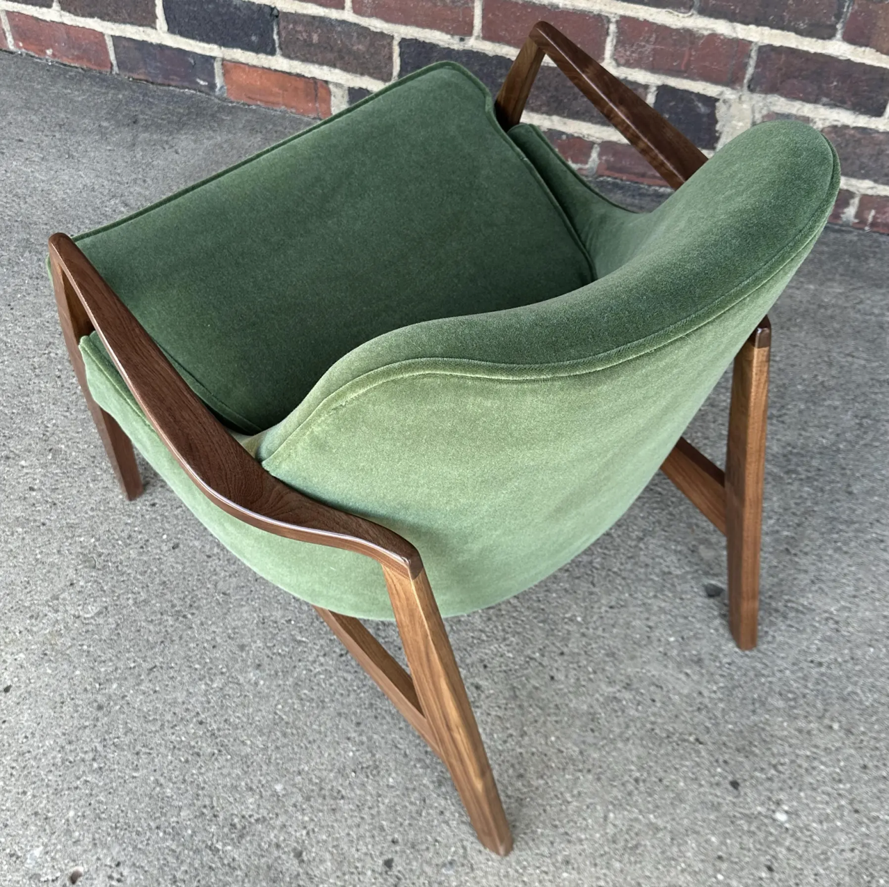 Custom Seal Style Lounge Chair Green