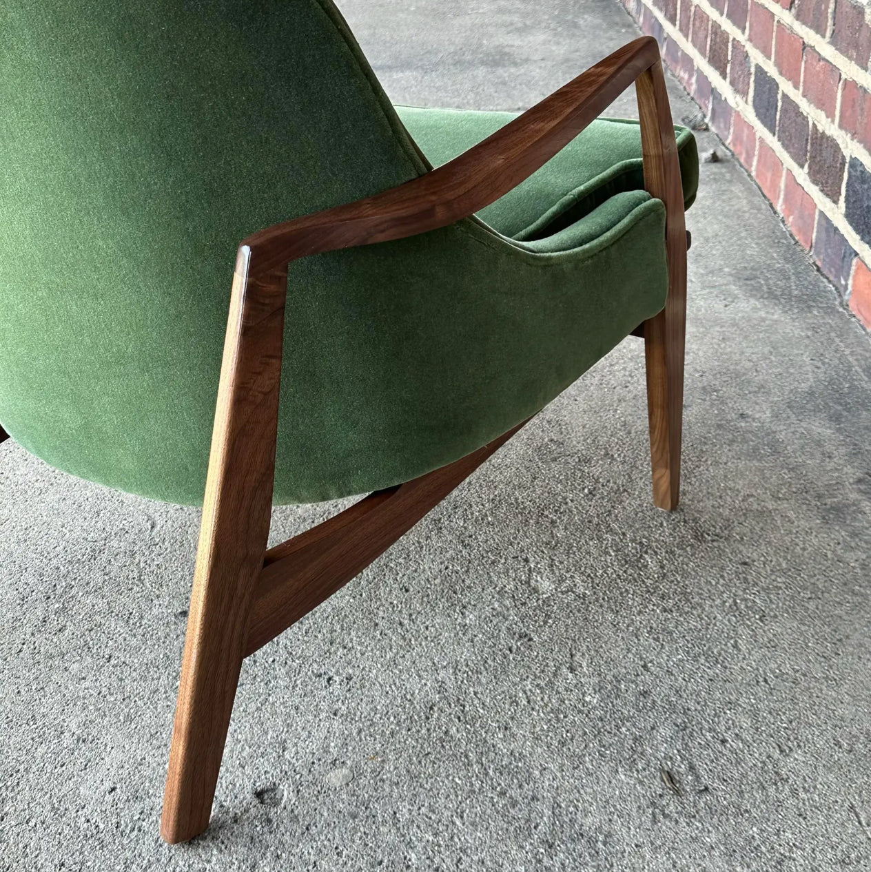 Custom Seal Style Lounge Chair Green