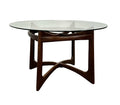 Adrian Pearsall Walnut and Glass “Compass” Dining Table