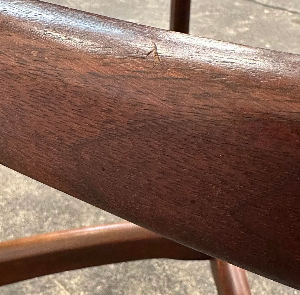 Adrian Pearsall Walnut and Glass “Compass” Dining Table