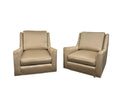 Pair of Milo Baughman Lounge Chairs on Casters
