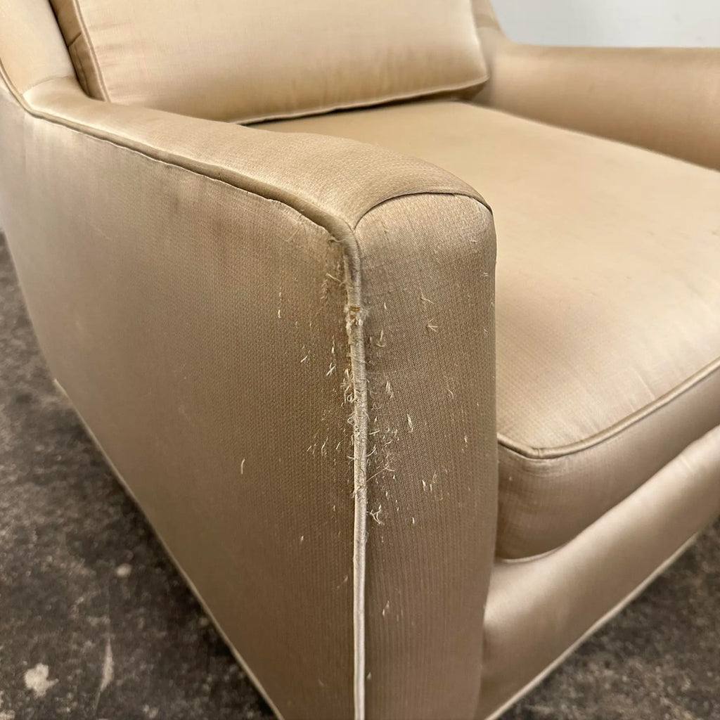 Pair of Milo Baughman Lounge Chairs on Casters