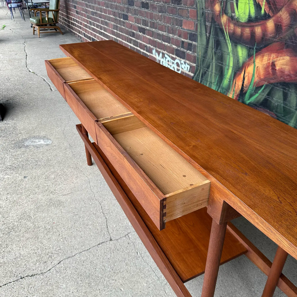 William Pahlmann Walnut Studio Console Table
