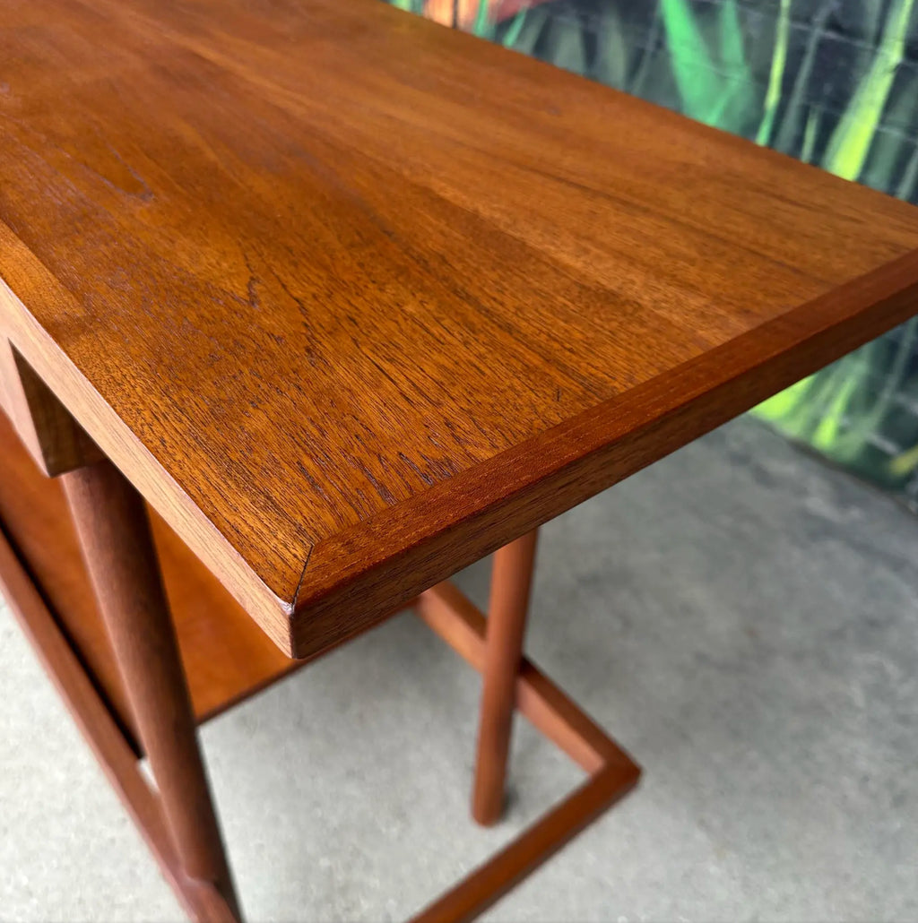 William Pahlmann Walnut Studio Console Table