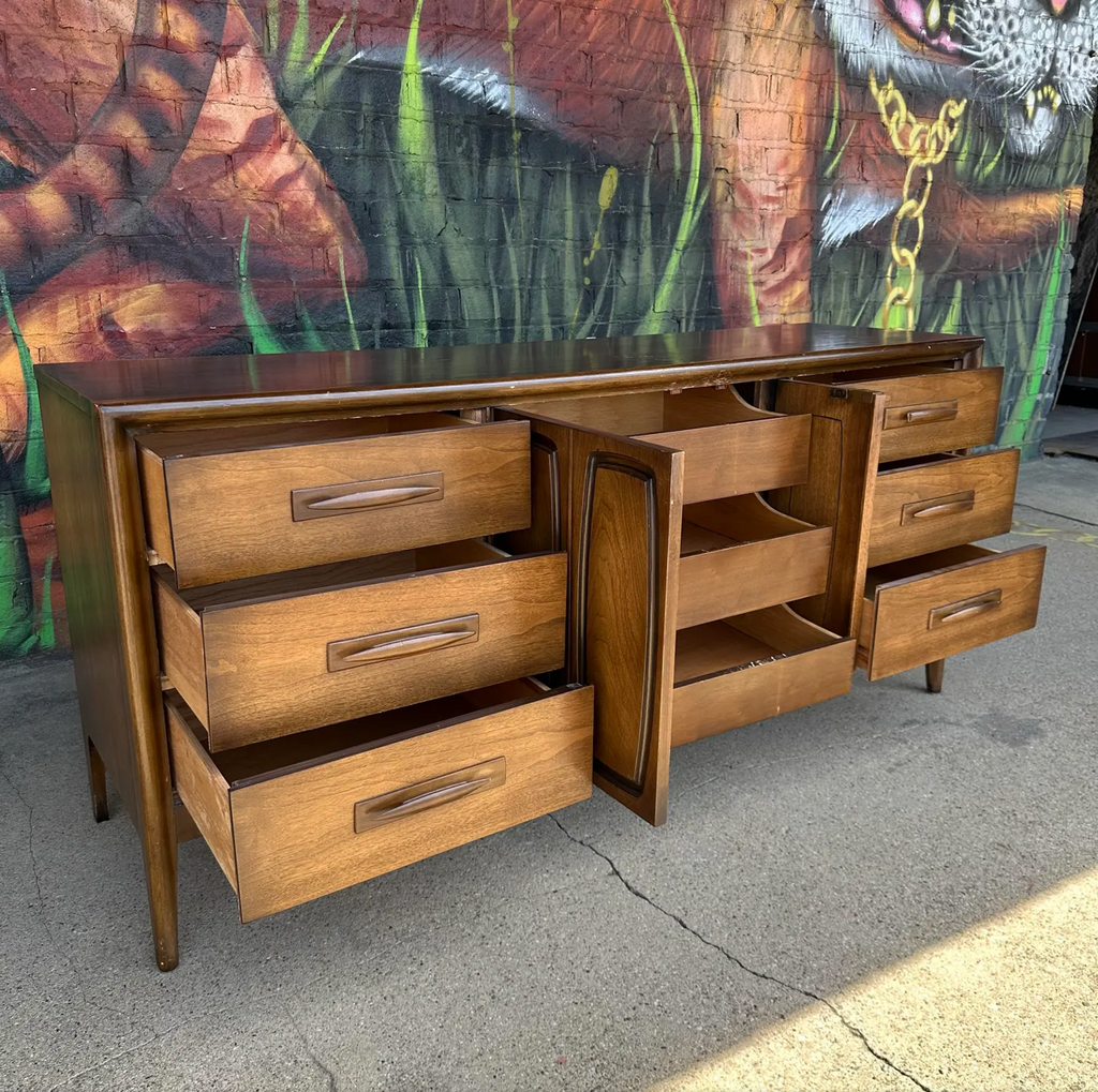 Mid-Century Modern Broyhill Emphasis Low Dresser