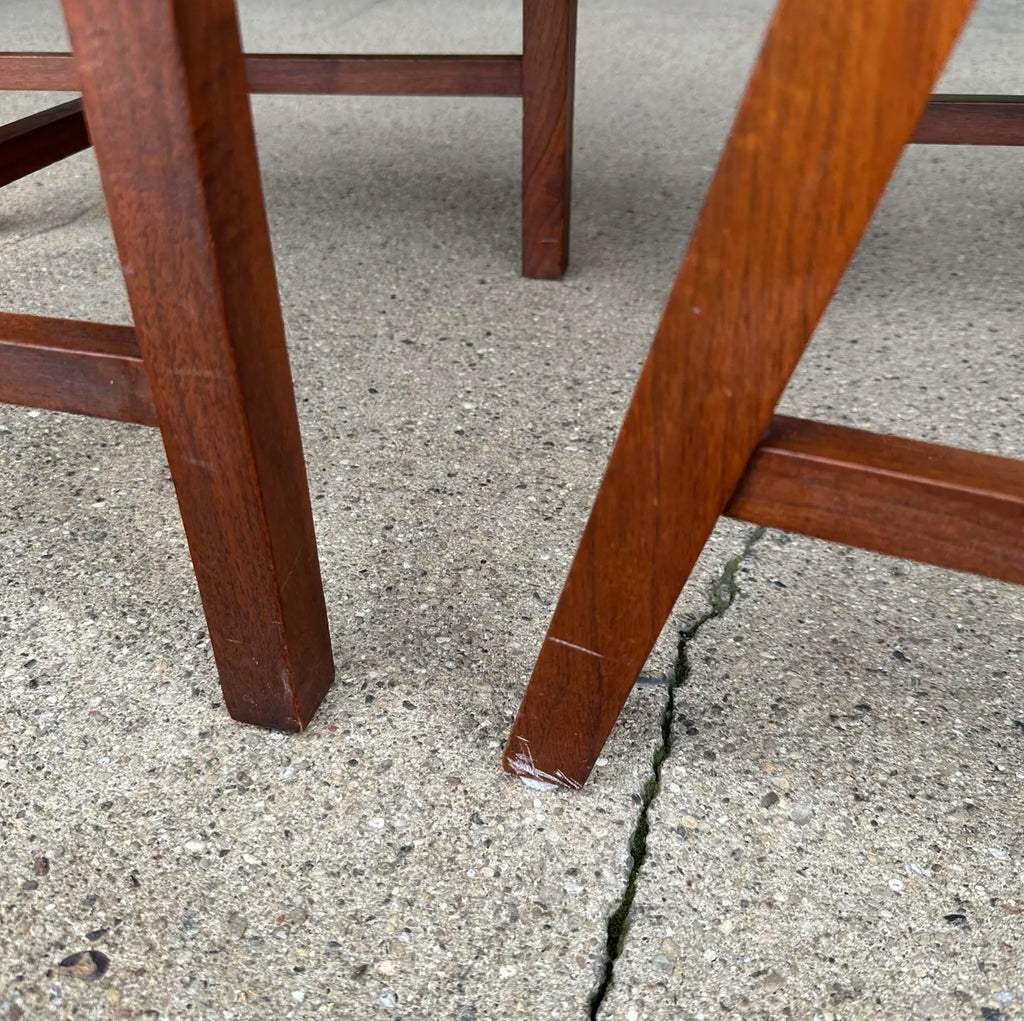 Mid 20th Century Set of 8 Cane High Back Dining Chairs