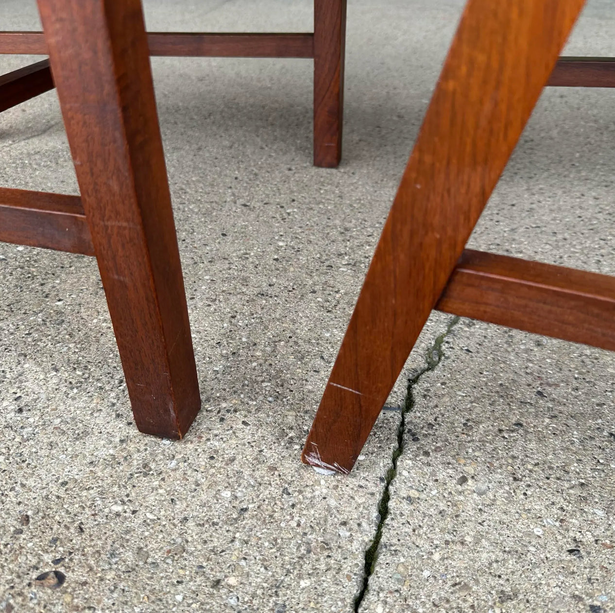 Mid 20th Century Set of 8 Cane High Back Dining Chairs