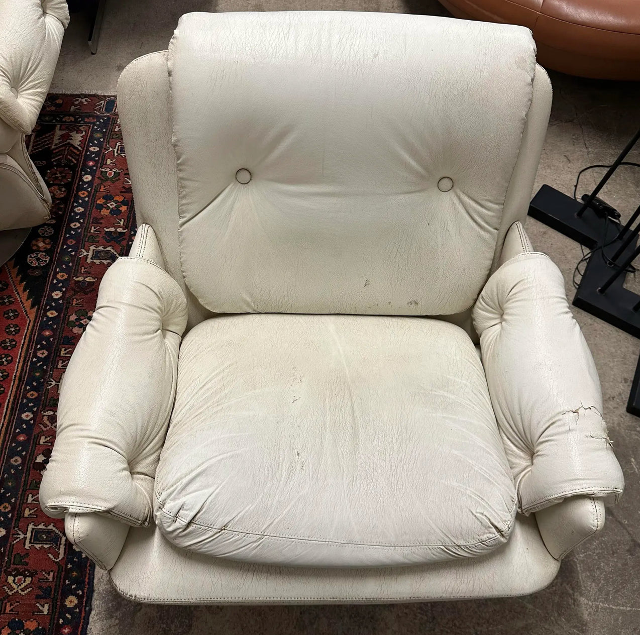 Pair of Artifort Vinyl and Chrome Chairs