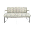 Mid Century Modern Milo Baughman Chrome Base Loveseat