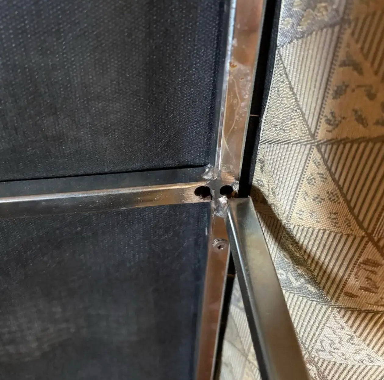 Mid Century Modern Milo Baughman Chrome Base Loveseat