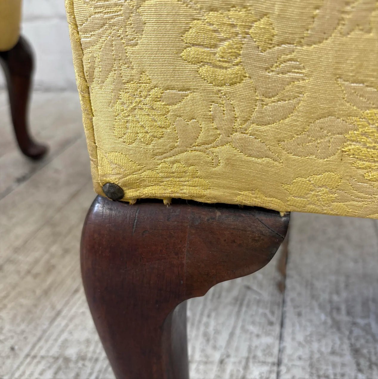 Pair of Traditional Wide Arm Antique Chairs